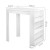 Artiss Bar Table with 3-Tier Storage Shelves, White - Versatile Breakfast Table, Cocktail Bar, or Desk, Honeycomb Board Artiss Bar Table with 3-Tier Storage Shelves, White - Versatile Breakfast Table, Cocktail Bar, or Desk, Honeycomb Board