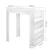 Artiss Bar Table with 3-Tier Storage Shelves, White - Versatile Breakfast Table, Cocktail Bar, or Desk, Honeycomb Board