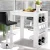 Artiss Bar Table with 3-Tier Storage Shelves, White - Versatile Breakfast Table, Cocktail Bar, or Desk, Honeycomb Board