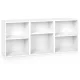 Artiss VENA White 3-Piece Cube Bookshelf Set - Adjustable 5-Height Shelves, Solid 15mm Particle Board, 48x24x60cm