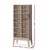 Artiss BERG Oak Bookshelf CD Storage Rack - 28 Adjustable Shelves, 60x32x150cm, Particle Board, Light Wood Tone