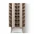 Artiss BERG Oak Bookshelf CD Storage Rack - 28 Adjustable Shelves, 60x32x150cm, Particle Board, Light Wood Tone