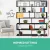 Artiss RIVA 6-Tier Black Bookshelf - Stylish S-Shape Display, Durable, Easy Assembly, Perfect for Home or Office