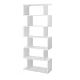 Artiss RIVA White 6-Tier S-Shape Bookshelf - Versatile Display, Sturdy Particle Board, 80x23.5x192cm, Easy Assembly Artiss RIVA White 6-Tier S-Shape Bookshelf - Versatile Display, Sturdy Particle Board, 80x23.5x192cm, Easy Assembly