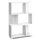 Artiss Bookshelf, 3-Tier Zig Zag Design, 12mm Particle Board, 60x23.5x98cm, White, Modern Display Shelf Artiss Bookshelf, 3-Tier Zig Zag Design, 12mm Particle Board, 60x23.5x98cm, White, Modern Display Shelf