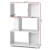 Artiss Bookshelf, 3-Tier Zig Zag Design, 12mm Particle Board, 60x23.5x98cm, White, Modern Display Shelf