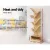 Artiss Tree Bookshelf, 7-Tier, Particle Board, Natural, 40x19.5x124cm - Versatile, Stylish, Easy Assembly
