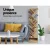 Artiss Tree Bookshelf, Particle Board, Natural Finish, 40x19.5x150cm, 9 Tiers, Creative Design, Easy Assembly
