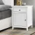 Artiss Gustav White Bedside Cabinet - E1 MDF, 48x38x53.5cm, Smooth Drawer & Sturdy Legs, Ample Storage, Easy Assembly