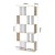 Artiss 5-Tier Bookshelf RITA - White & Oak Display Shelf, Sturdy Particle Board, 80x30x180cm, Home/Office Storage