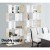 Artiss 5-Tier Bookshelf RITA - White & Oak Display Shelf, Sturdy Particle Board, 80x30x180cm, Home/Office Storage