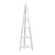 Artiss 5-Tier Corner Ladder Bookshelf - White MDF, 180cm, Non-Toxic Paint, Space-Saving Design, Easy Assembly
