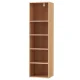 Artiss Bookshelf 5-Tier Pine Melamine 33x30x120cm - Elegant Storage Solution with Adjustable Shelves