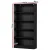 Artiss Bookshelf 5 Tiers Particle Board Black 110x40x170cm - Elegant Storage & Display with Adjustable Shelves