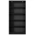 Artiss Bookshelf 5 Tiers Particle Board Black 110x40x170cm - Elegant Storage & Display with Adjustable Shelves
