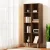 Artiss Bookshelf Bookcase, Walnut Particle Board, 4 Tiers, 60x30x150cm, Sturdy Design, Easy Assembly, Anti-Tip Safety