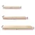 Artiss Floating Wall Shelf Set, Honeycomb Board, Oak, 40/60/80cm, Stylish Space-Saving Display for Home & Office