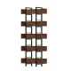 Artiss Walnut 5-Tier Bookshelf: E1 Particle Board & Metal Frame, 20kg/Shelf, 80x31x182cm, Anti-Tip Kit Included