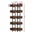Artiss Walnut 5-Tier Bookshelf: E1 Particle Board & Metal Frame, 20kg/Shelf, 80x31x182cm, Anti-Tip Kit Included