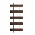 Artiss Walnut 5-Tier Bookshelf: E1 Particle Board & Metal Frame, 20kg/Shelf, 80x31x182cm, Anti-Tip Kit Included