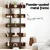 Artiss Walnut 5-Tier Bookshelf: E1 Particle Board & Metal Frame, 20kg/Shelf, 80x31x182cm, Anti-Tip Kit Included