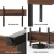 Artiss Walnut 5-Tier Bookshelf: E1 Particle Board & Metal Frame, 20kg/Shelf, 80x31x182cm, Anti-Tip Kit Included