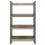 Artiss Bookshelf 4 Tiers, Engineered Wood & Metal, 70.5x30x125cm, Black & Oak, Modern Display Shelf, Durable & Stylish