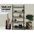 Artiss Bookshelf 5-Tier, Engineered Wood & Metal, Black & Oak, 70.5x30x159cm, Modern Display Shelf, Durable & Stylish