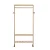 Artiss 169cm Bamboo Clothes Rack Wardrobe Coat Stand with Hanging Rail, Side Hooks, and 360° Lockable Wheels