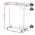Artiss Heavy-Duty Clothes Rack - Adjustable Metal Coat Stand with 360° Swivel Casters, Collapsible for Easy Storage