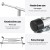 Artiss Heavy-Duty Clothes Rack - Adjustable Metal Coat Stand with 360° Swivel Casters, Collapsible for Easy Storage
