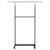 Artiss Double Rod Clothes Rack Adjustable Coat Stand with Wheels, Heavy Duty Metal, Extendable, Foldable, 165cm