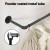 Artiss Clothes Rack, Metal, Black, 175x27x9cm, Wall-Mounted, Space-Saving, Durable, Easy Assembly, 1-Year Warranty