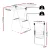 Artiss 2 Tier Foldable Clothes Rack Airer, 139CM, White - Metal, 18 Rods, 27 Clips, Indoor/Outdoor, Space-Saving Design