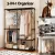 Artiss 181cm Wardrobe Clothes Rack with Sturdy Metal Frame, 3 Hanging Rods & 4 Shelves for Ample Storage Space