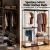 Artiss 181cm Wardrobe Clothes Rack with Sturdy Metal Frame, 3 Hanging Rods & 4 Shelves for Ample Storage Space