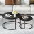 Artiss Tika Nesting Coffee Table Set of 2 - Faux Marble, E1 Grade MDF, Black, 80cm/60cm, Easy Assembly, 50kg Capacity Artiss Tika Nesting Coffee Table Set of 2 - Faux Marble, E1 Grade MDF, Black, 80cm/60cm, Easy Assembly, 50kg Capacity