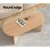 Artiss Coffee Table Oval, Pine, 110CM, Scandinavian Style, Durable, Easy Assembly, Child-Safe, Anti-Slip Base