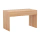 Artiss Coffee Table, MDF, 100cm, Pine, Fluted Sides, Wood Grain, Easy Assembly, Stylish & Practical Design