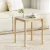 Artiss Coffee Table, Marble Effect, 45x45x56cm, White, Pine Wood Legs, Modern Design, Easy Assembly, Sturdy & Stylish