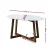 Artiss Coffee Table Oval Marble Effect, MDF & Rubber Wood, 80x50x45cm, White & Walnut, Stylish & Durable Design