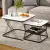Artiss Nesting Coffee Table Set of 2 - Marble Effect, Metal Frame, 60cm/45cm, Space-Saving Design with Smooth Surface