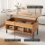 Artiss Lift Top Coffee Table, E1 Particle Board, Oak, 100x50x46cm, Dual-Function, Spacious Storage, Easy Assembly Artiss Lift Top Coffee Table, E1 Particle Board, Oak, 100x50x46cm, Dual-Function, Spacious Storage, Easy Assembly