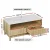 Artiss Coffee Table with Marble Effect Top, Fluted Drawer Panel, Wood & White, 90x45cm, Pine Legs, 2 Drawers, Shelf