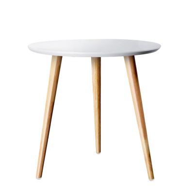 Artiss Round Coffee Table, MDF, 50CM, White, Elegant Beech Wood Legs, Contemporary Design for Modern Aussie Homes Artiss Round Coffee Table, MDF, 50CM, White, Elegant Beech Wood Legs, Contemporary Design for Modern Aussie Homes