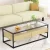 Artiss Modern Pine Coffee Table with 2 Drawers, Glass Top & Metal Frame - Sleek, Durable & Easy Assembly