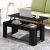 Artiss Black Lift-Top Coffee Table with Hidden Storage, 98x50x42cm, Sturdy Particle Board, Anti-Scratch Pads