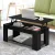 Artiss Black Lift-Top Coffee Table with Hidden Storage, 98x50x42cm, Sturdy Particle Board, Anti-Scratch Pads