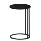 Artiss Emma Black Round Coffee Table - Industrial Style, Durable & Space-Saving Side Table with 20KG Capacity