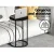 Artiss Emma Black Round Coffee Table - Industrial Style, Durable & Space-Saving Side Table with 20KG Capacity